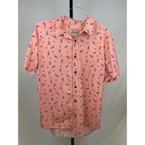 Men's Trademark Pink Short-sleeve Button Down